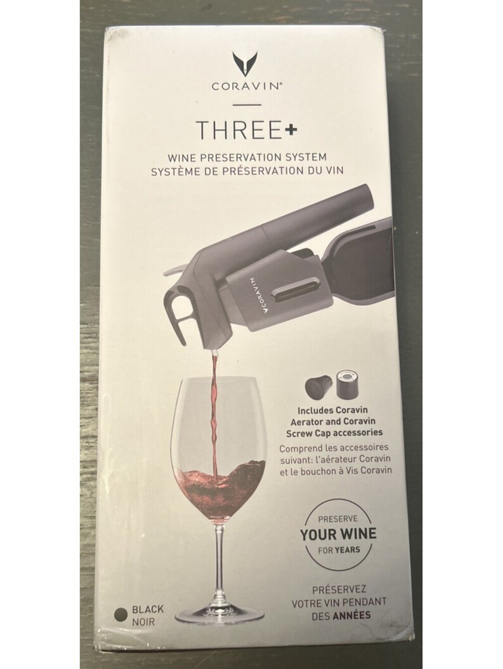 Coravin 112324 Timeless Three + Wine Preservation System (BRAND NEW)
